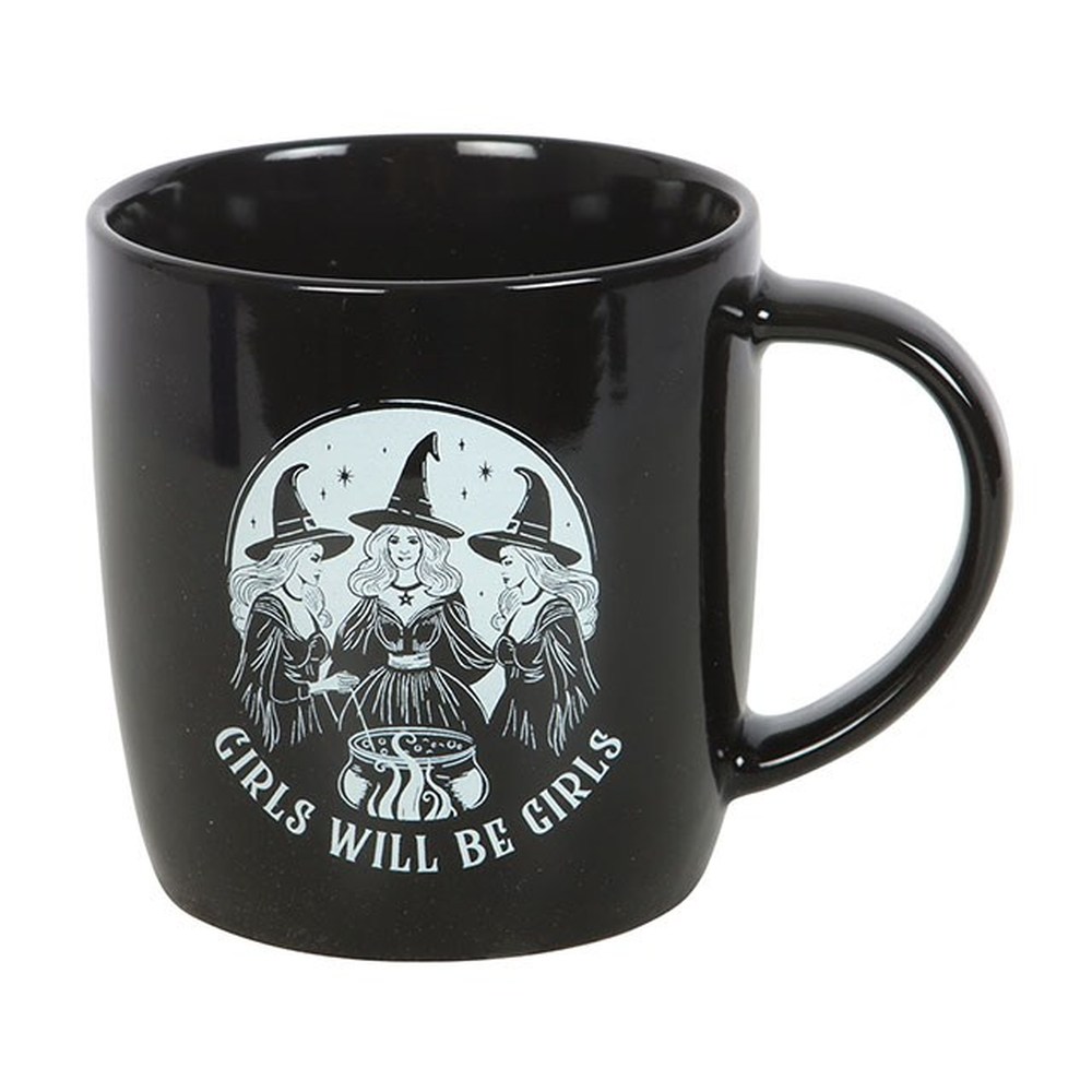 Something Different - Girls Will Be Girls Witchy Tasse - Noir